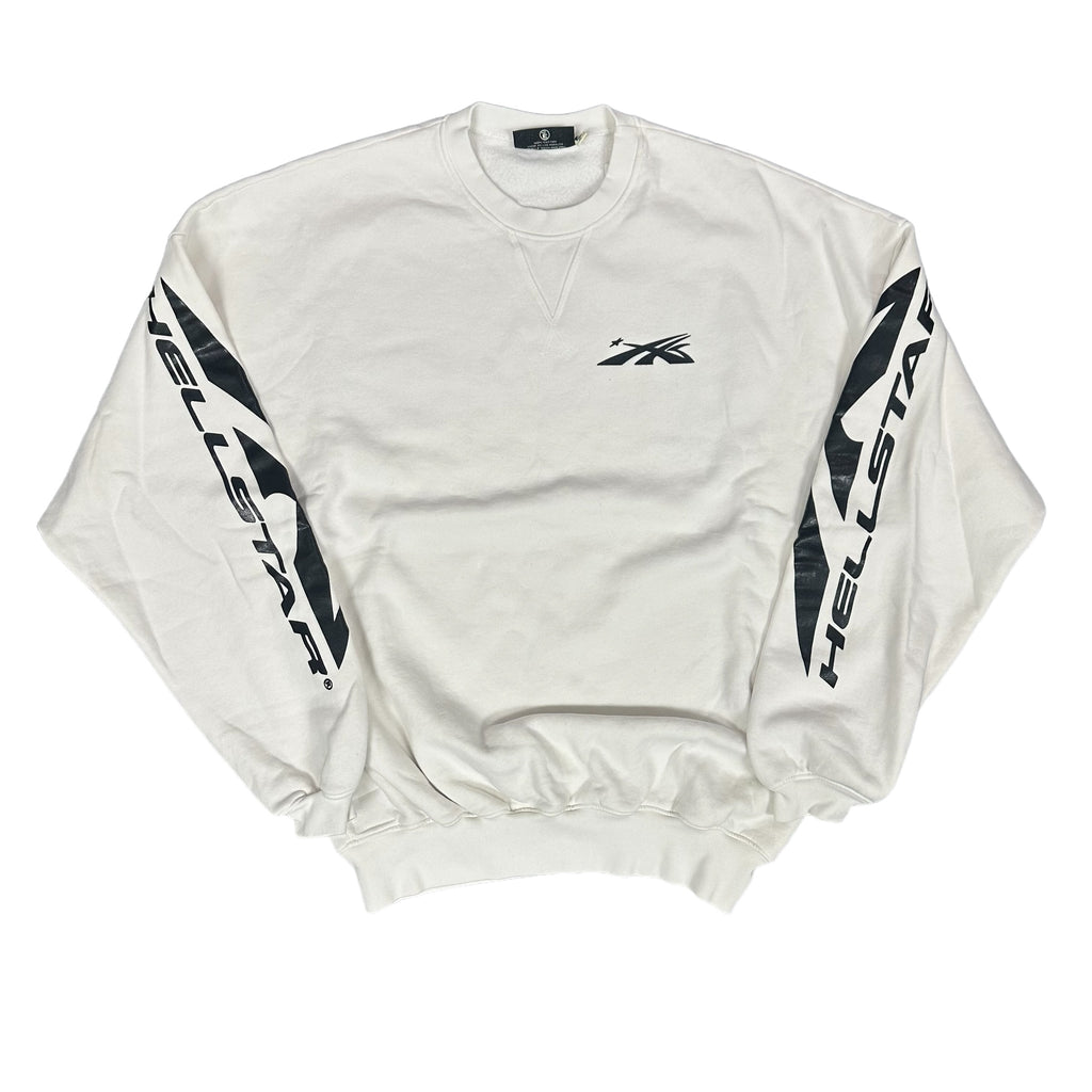 White Hellstar Logo Crewneck