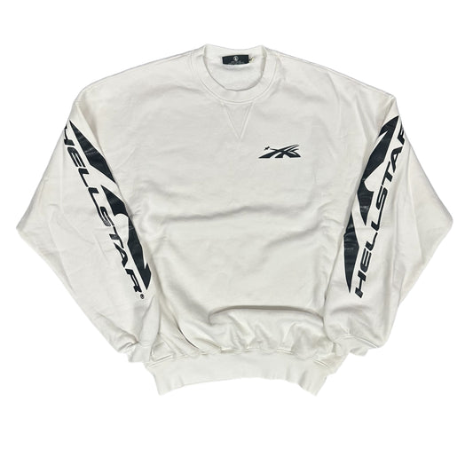 White Hellstar Logo Crewneck