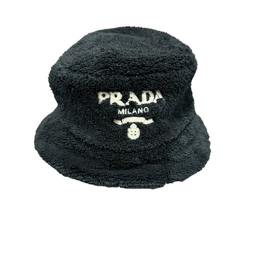 Black Prada Fleece Bucket Hat