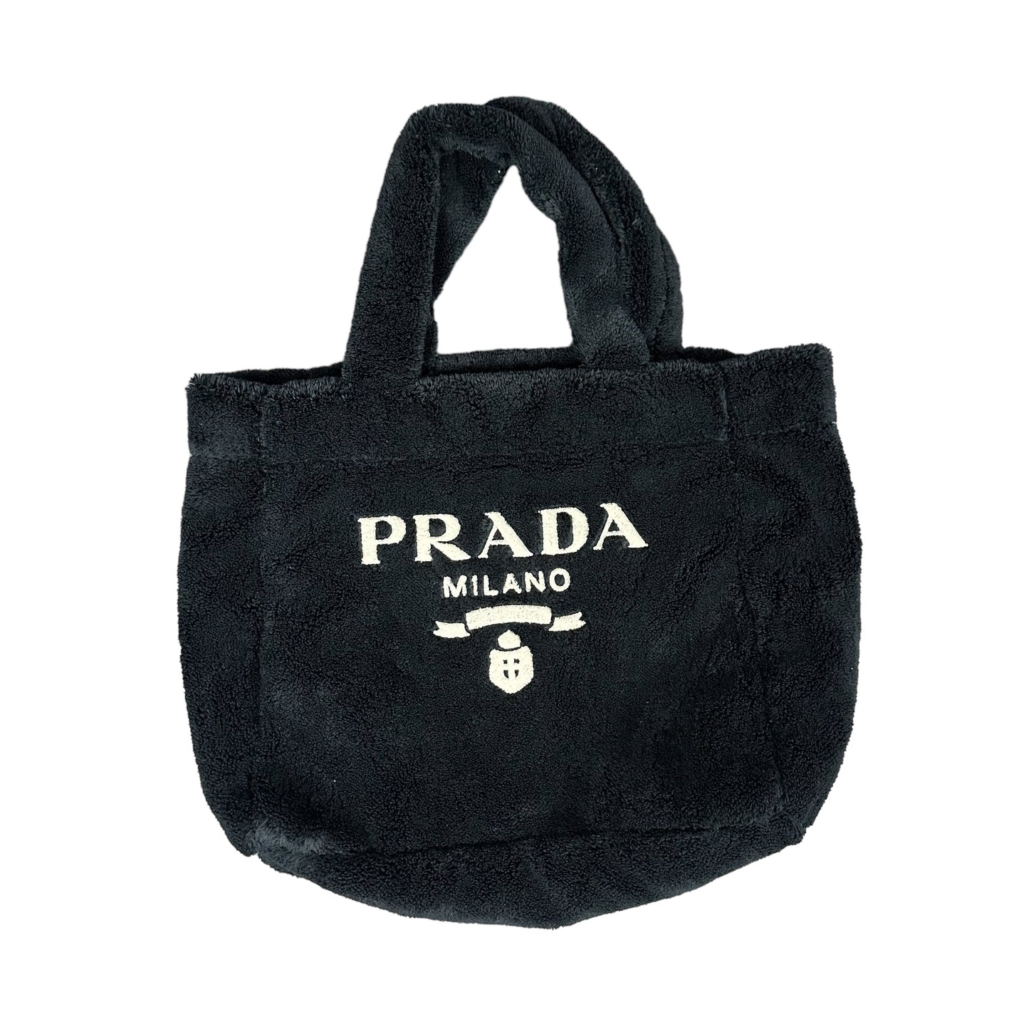 Black Prada Sherpa Tote Bag