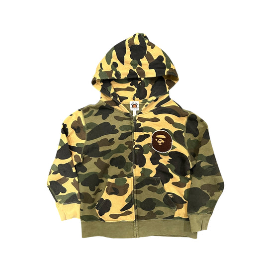 Bape Kids Camo Colorblock Zip Hoodie