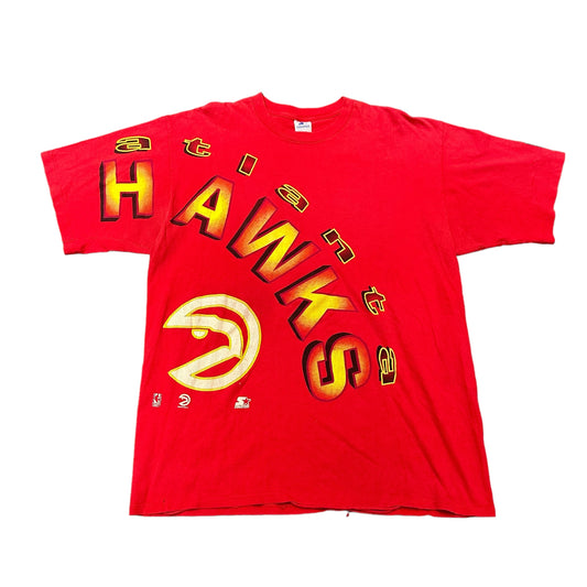 Vintage Red ATL Hawks Tee