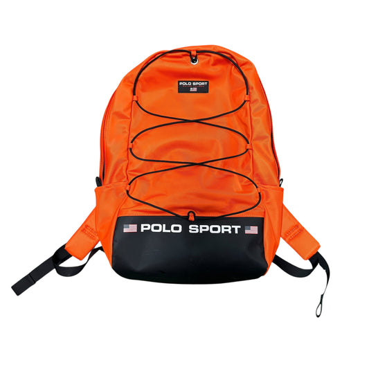 90s Vintage Polo Sport Orange Backpack.