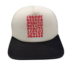 Chrome Hearts Eyechart Logo Trucker Hat