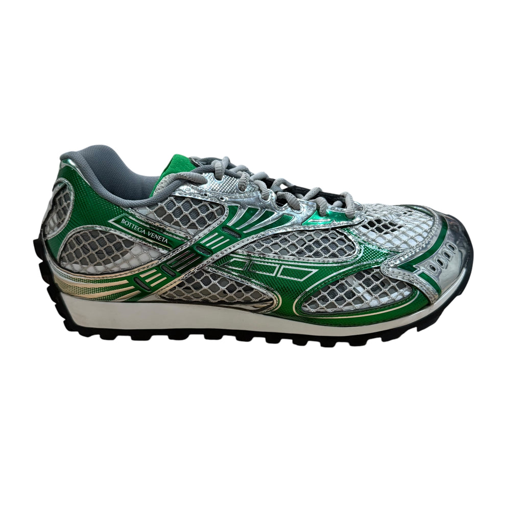 Bottega Veneta Green/Silver Orbit Sneakers