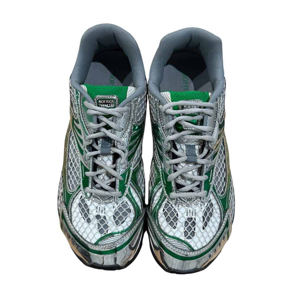 Bottega Veneta Green/Silver Orbit Sneakers