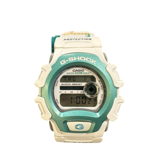 G-Shock White/Teal Velcro Watch