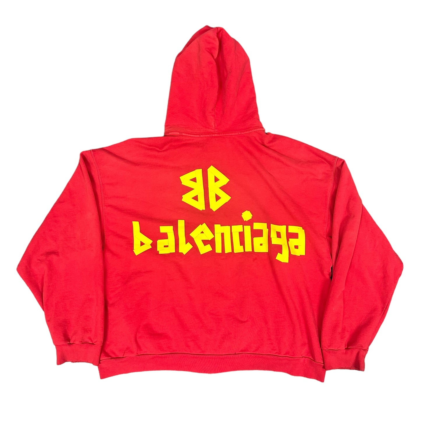 Balenciaga Red Tape Type Zip Hoodie