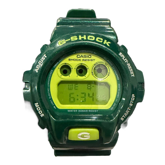 G Shock Drk Green/Lime Green