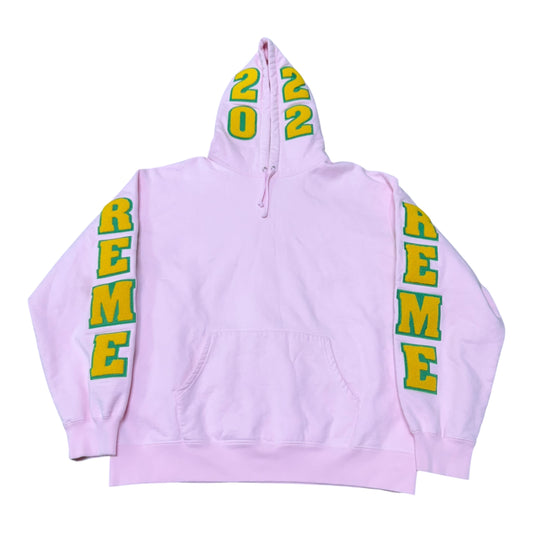 Supreme Team Chenille Pink Hoodie