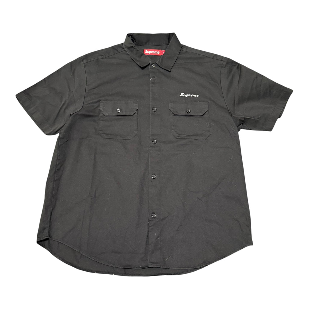 Supreme Rhinestone Black Work Shirt