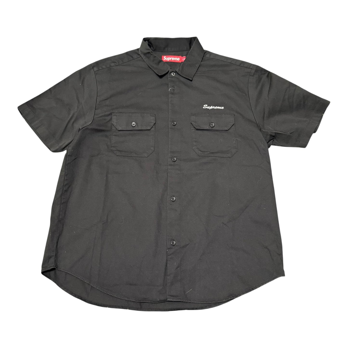 Supreme Rhinestone Black Work Shirt