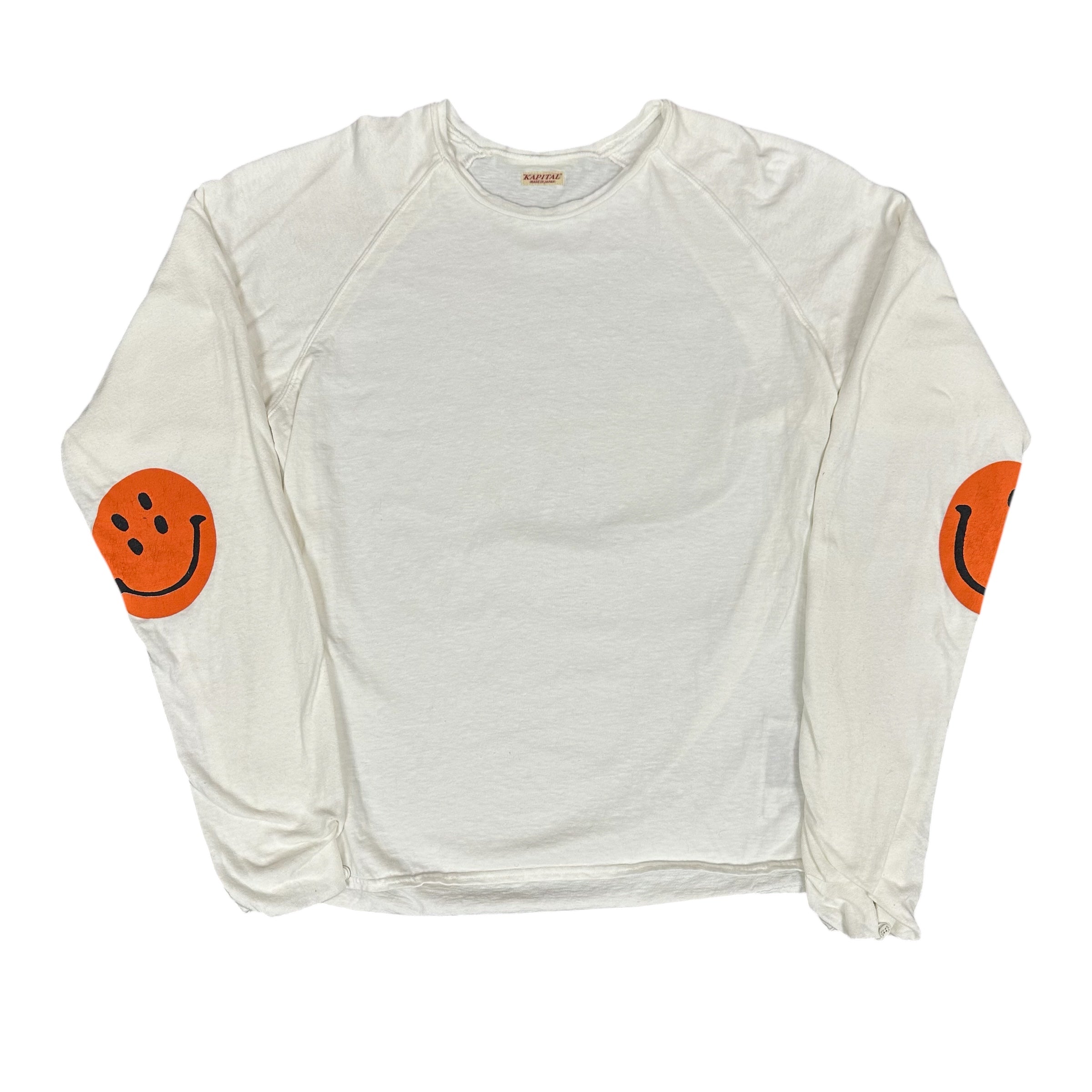 Kapital White L/S Smiley Tee