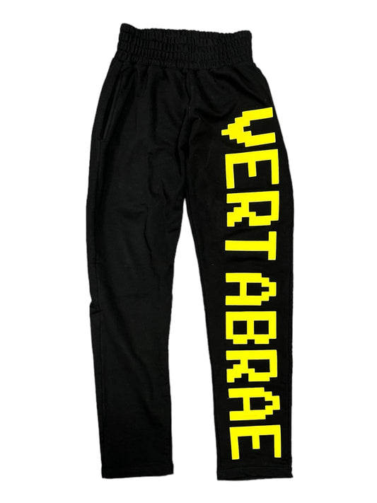 Black/Yellow Vertabrae Sweats