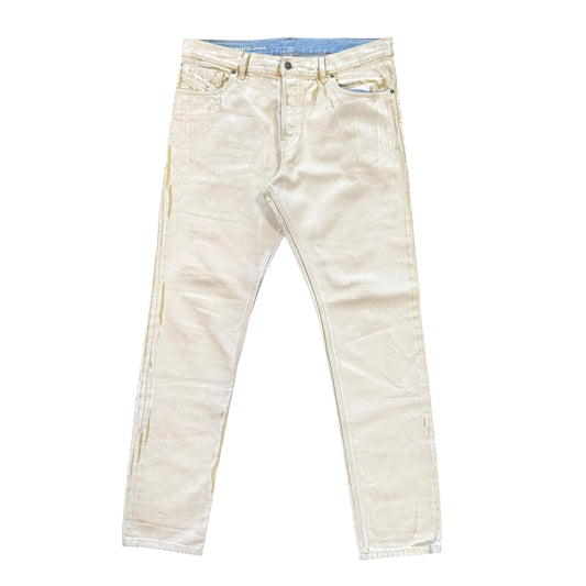 Diesel White Painted Denim