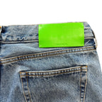 Off-White Straight Leg Blue Jeans