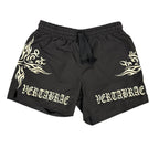 Vertabrae Black Tattoo Shorts
