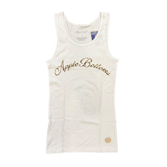 Apple Bottoms White Embellished Classic Tank