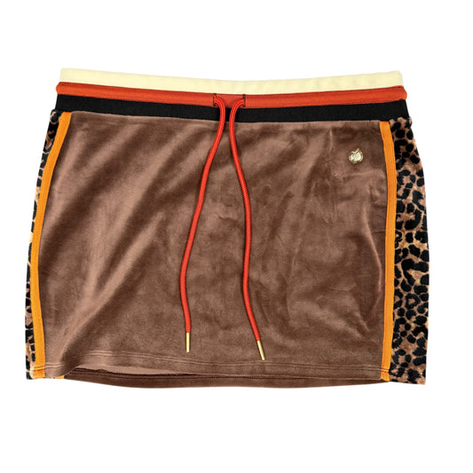 Apple Bottoms Embellished Velour Mini Skirt