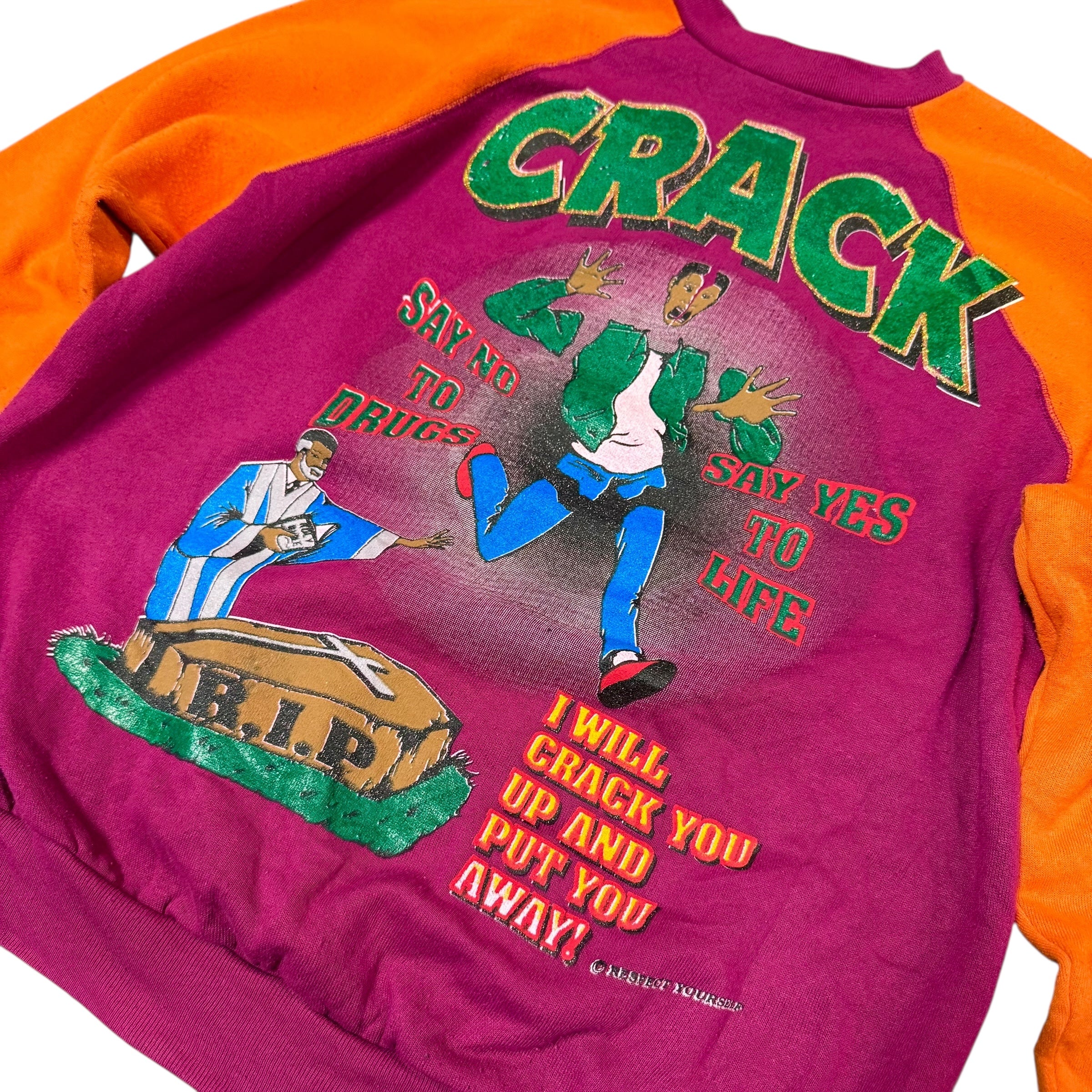 Vintage Crack "Say No To Drugs" Crewneck