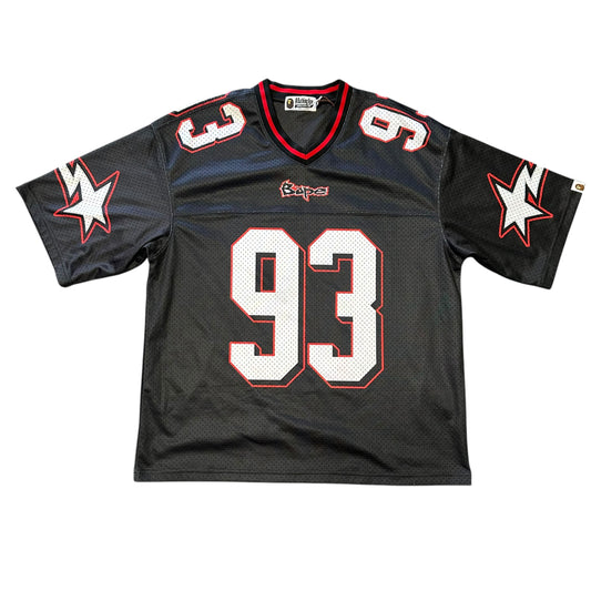 Bape Black/Red Football Jersey