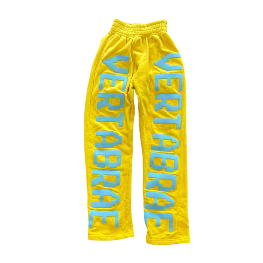 Yellow/ Baby Blue Vertebrae Sweatpants