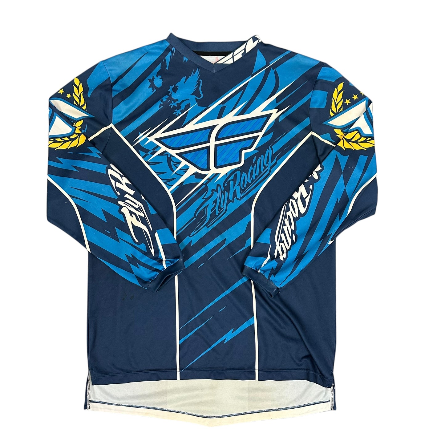 Fly Racing Blue F-16 Moto Jersey