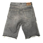 Kapital Grey Bone Denim Shorts