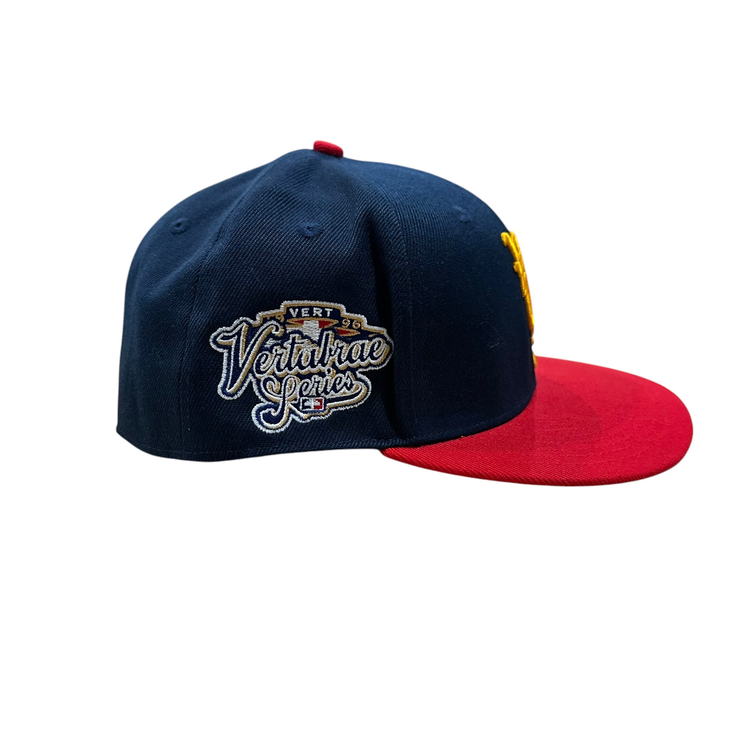 Vertabrae Navy/Red Fitted Hat