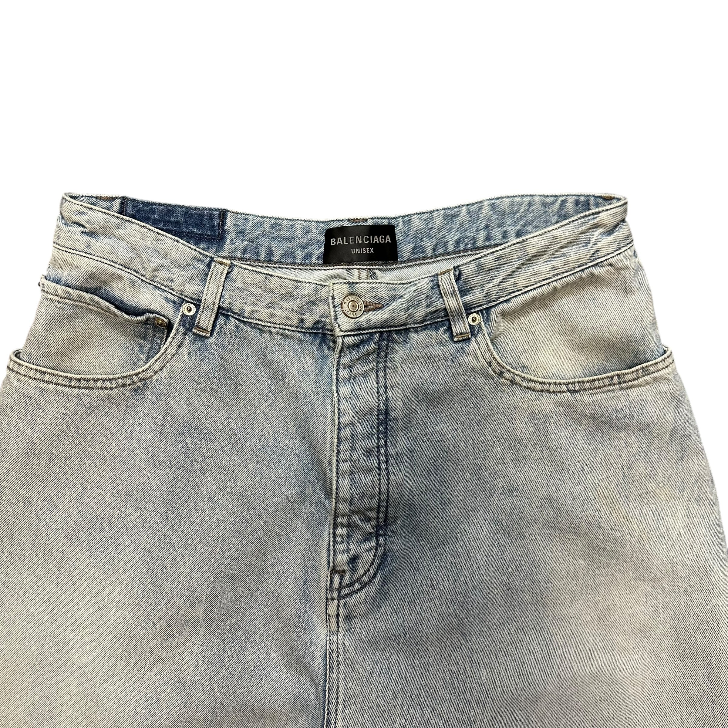 Balenciaga Light Wash Baggy Denim