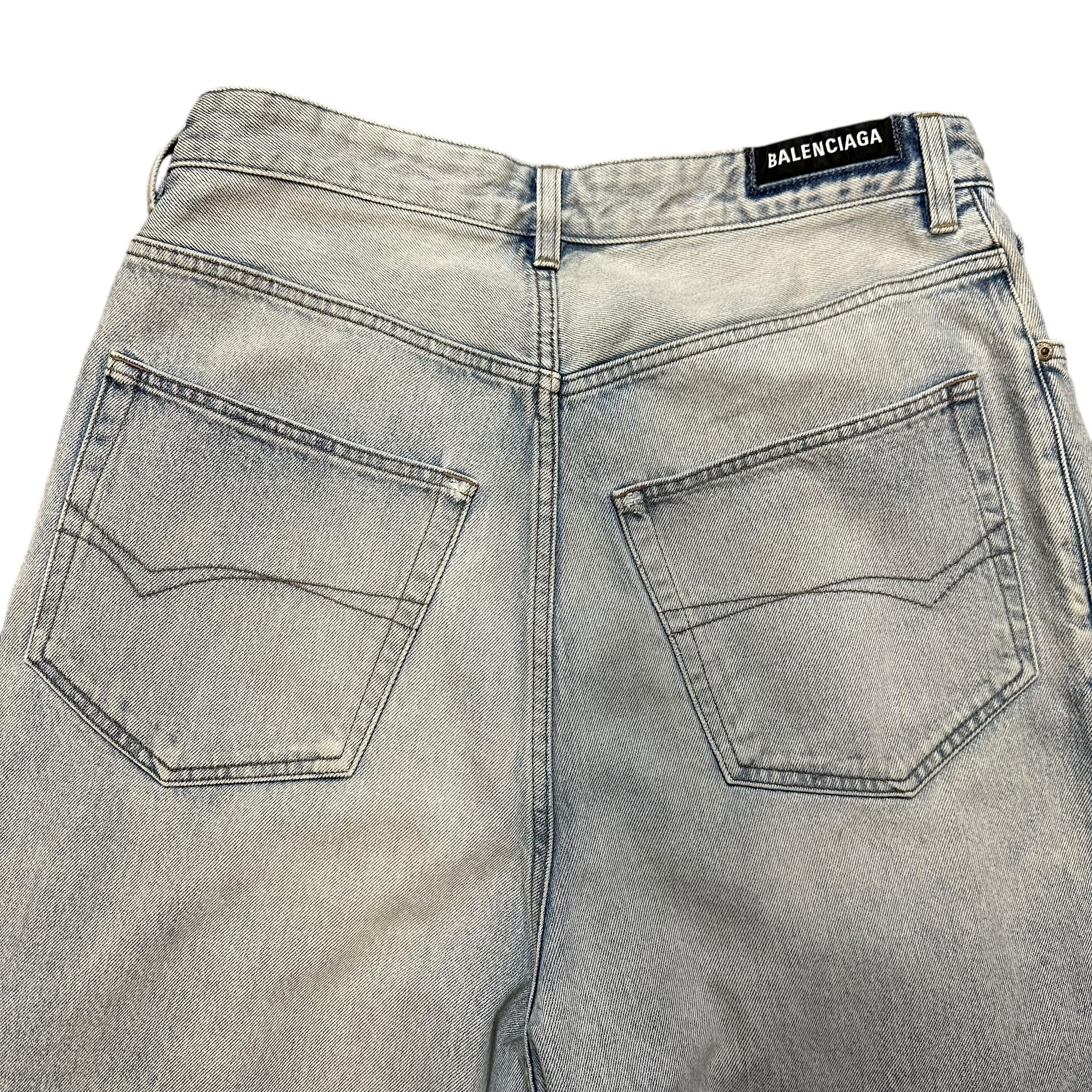 Balenciaga Light Wash Baggy Denim