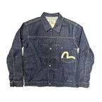 Evisu Denim Jacket (Cream Paint)