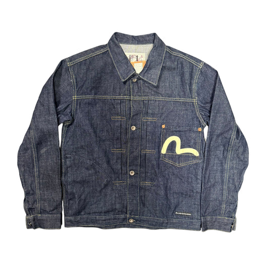 Evisu Denim Jacket (Cream Paint)
