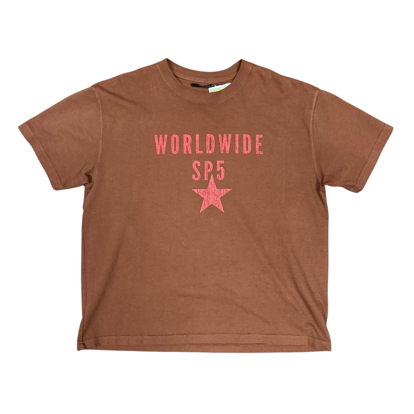 Sp5der Worldwide Brown Tee
