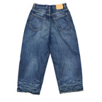 Acne Blue Faded Wide Leg Jeans