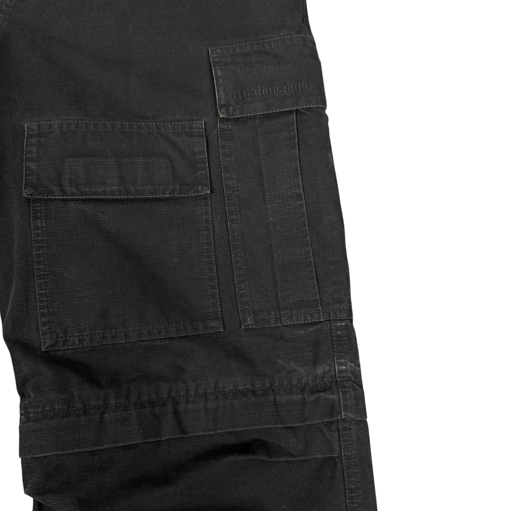 Balenciaga Black Convertible Cargo Pants