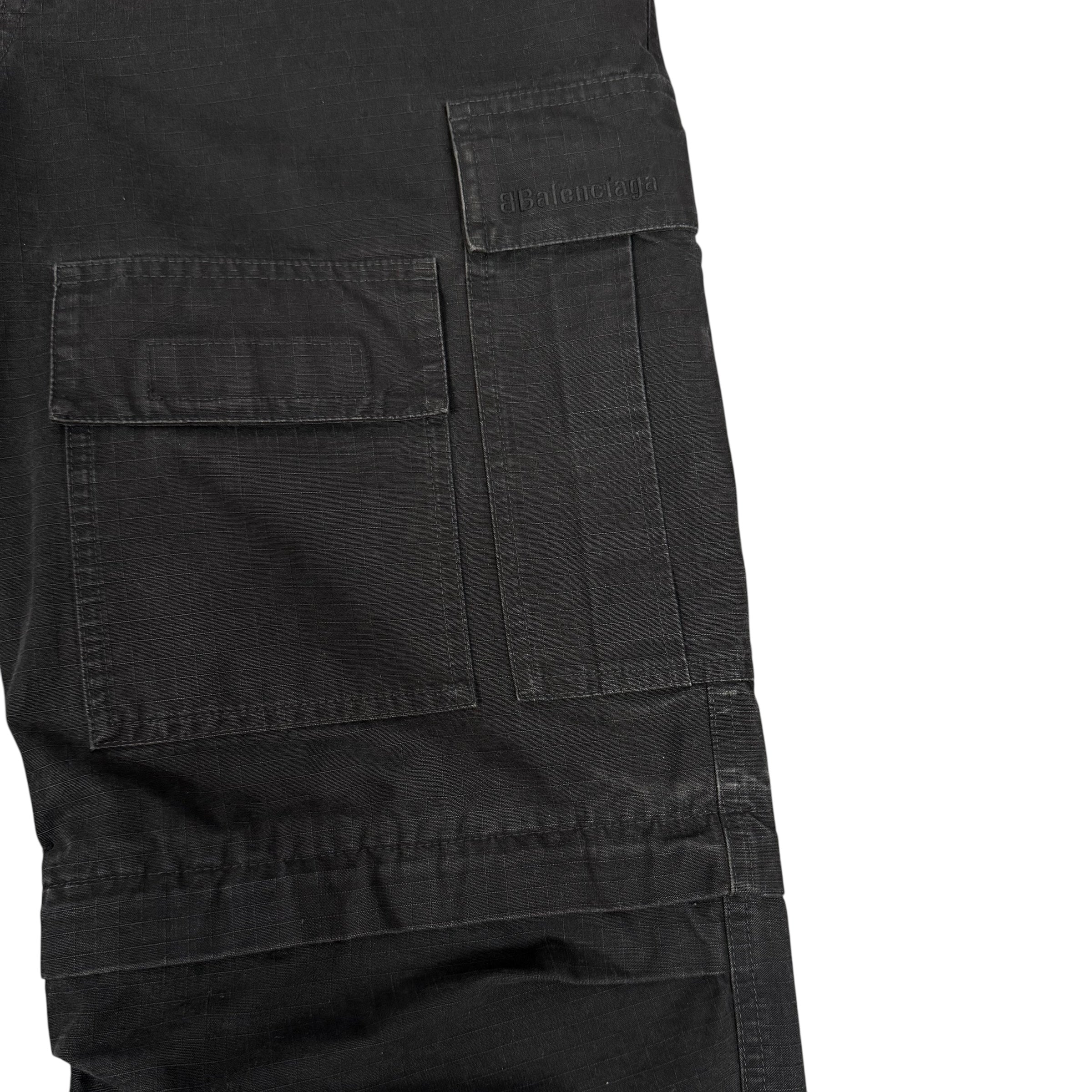 Balenciaga Black Convertible Cargo Pants