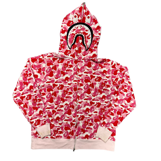 Bape Pink Camo Full Zip Hoodie