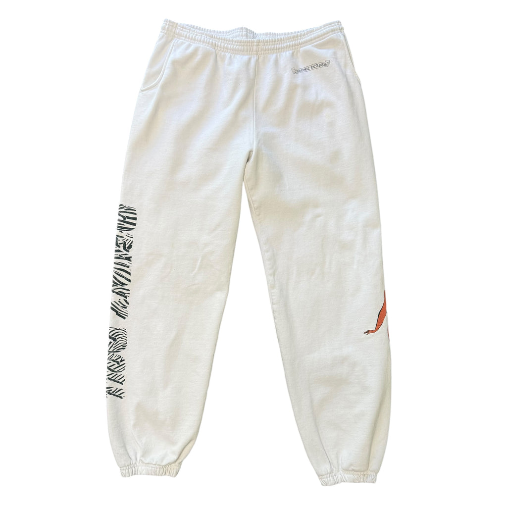 Chrome Hearts Deadly Doll White Sweatpants