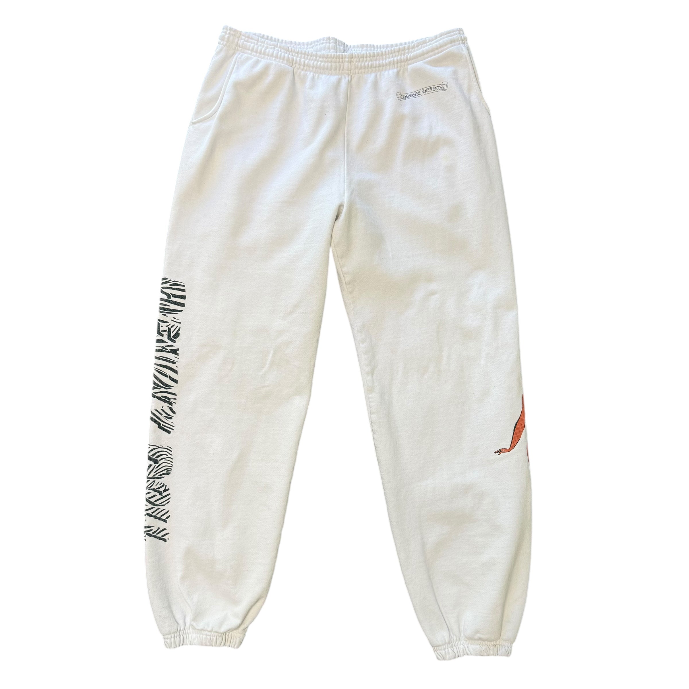 Chrome Hearts Deadly Doll White Sweatpants