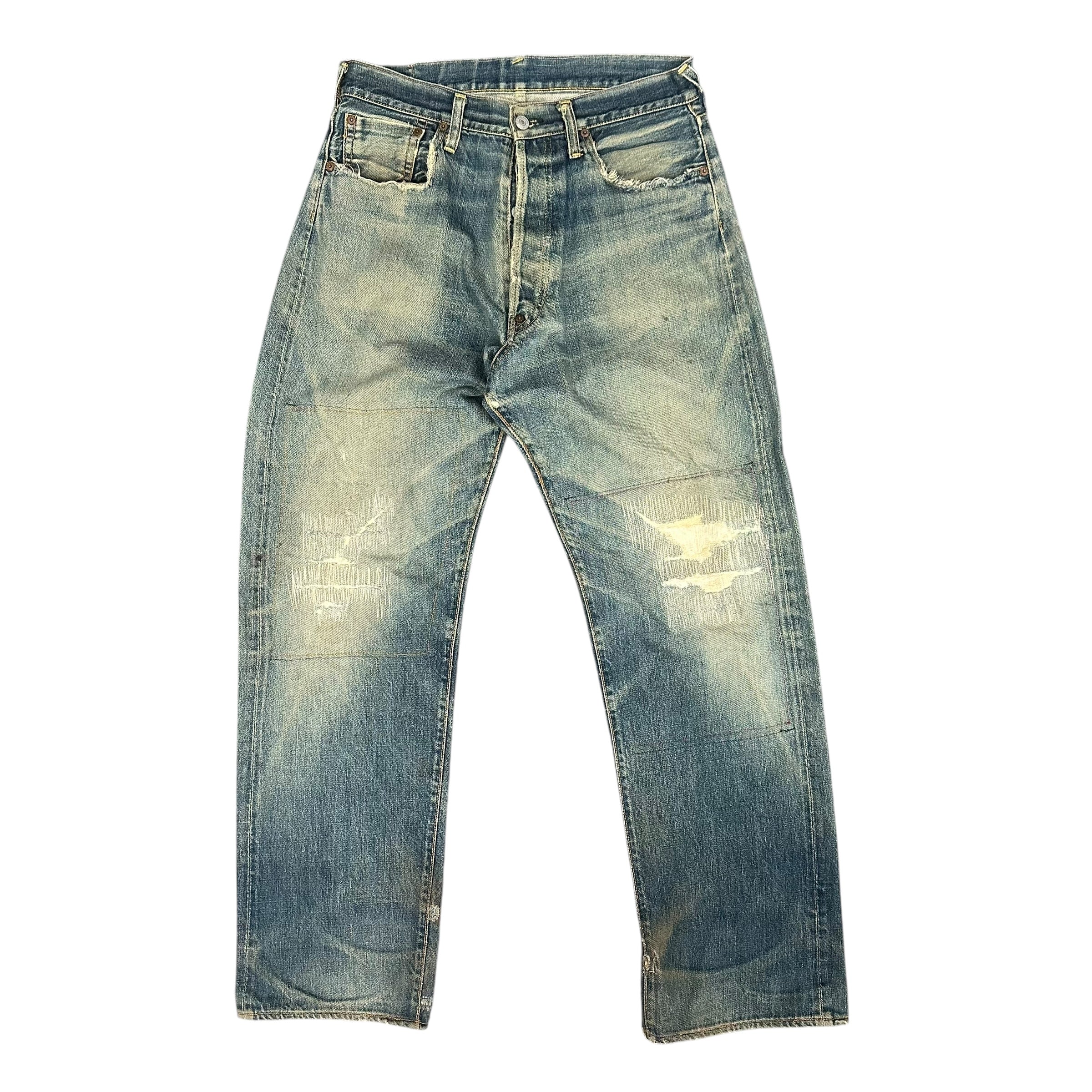 Evisu No Label Selvedge Blue Denim