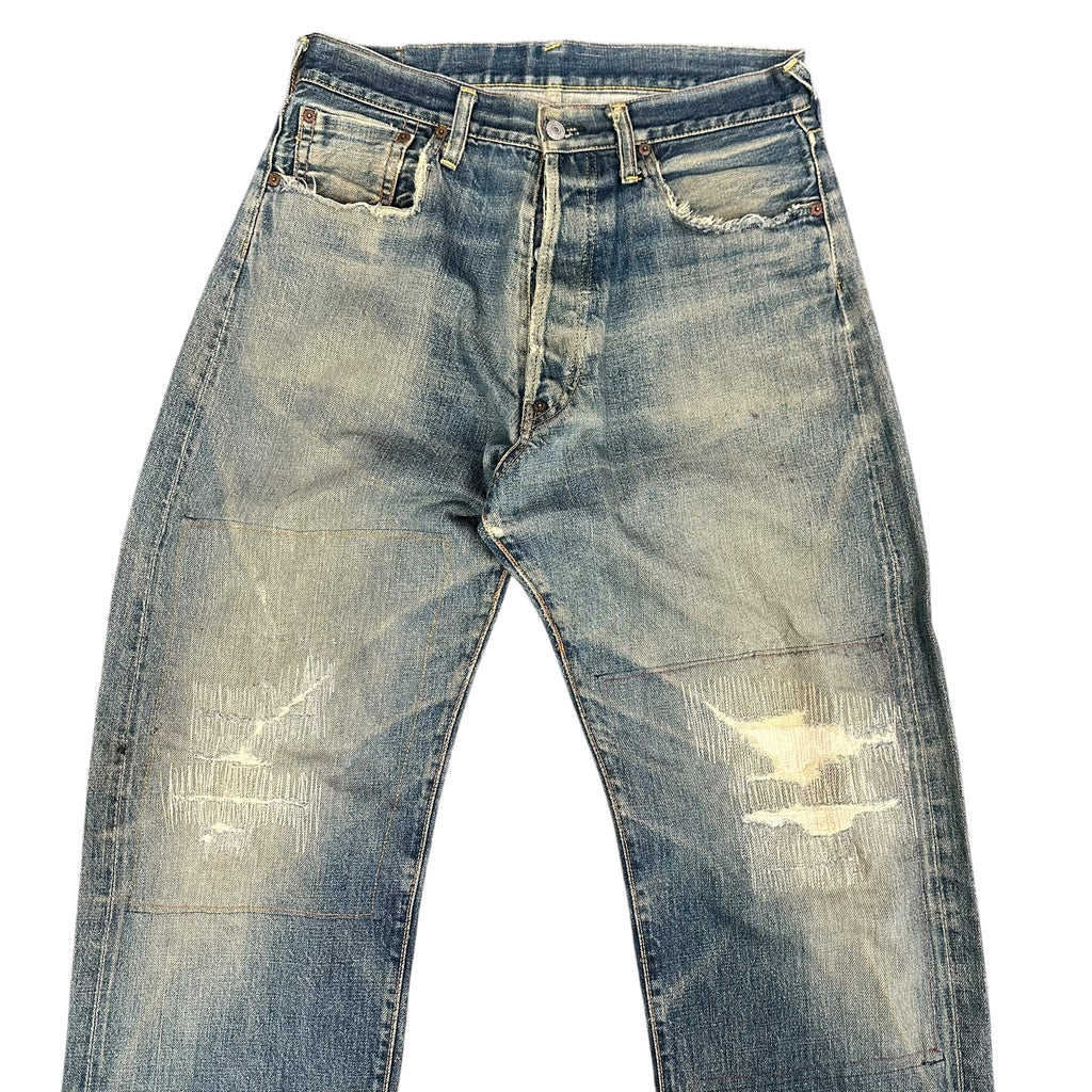 Evisu No Label Selvedge Blue Denim