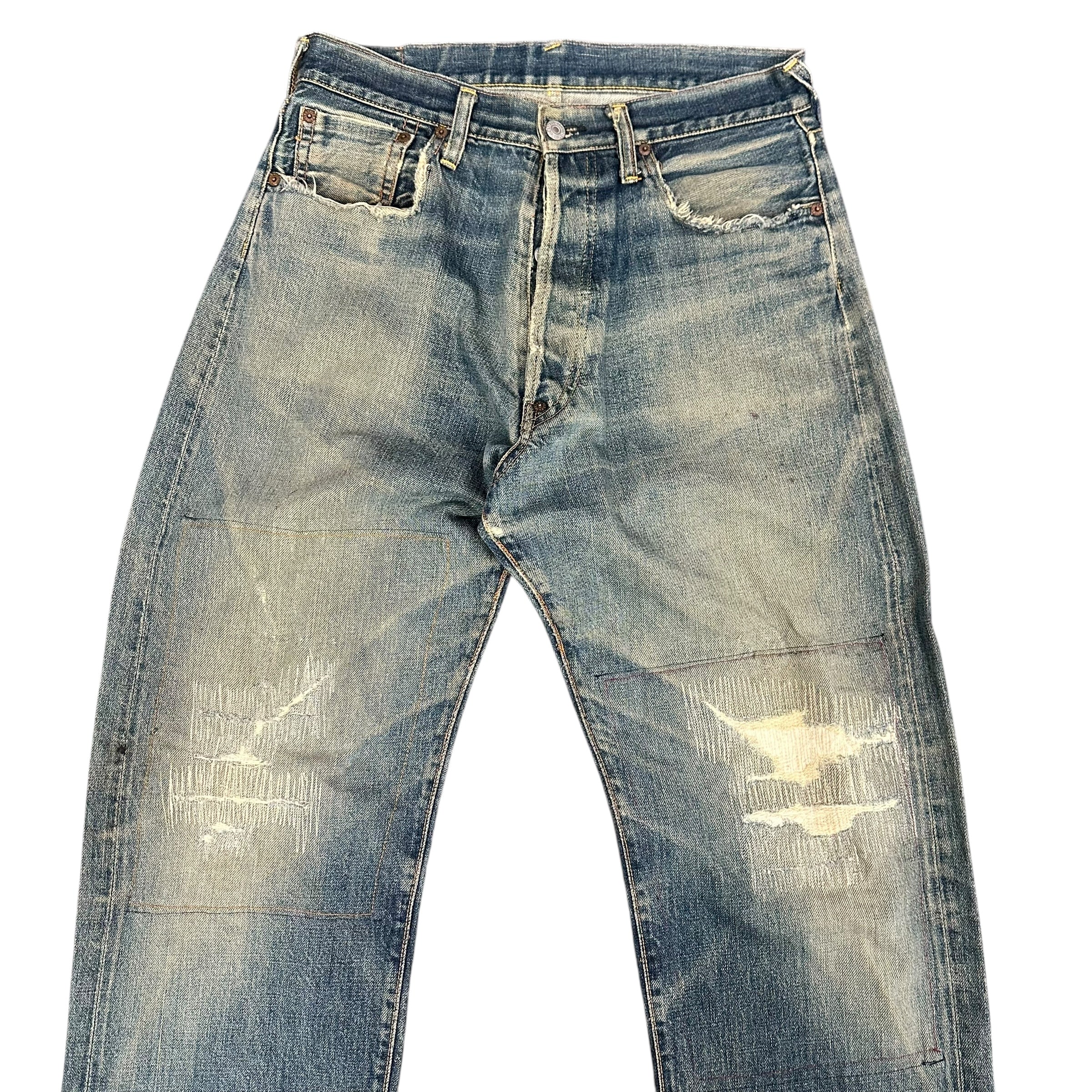 Evisu No Label Selvedge Blue Denim