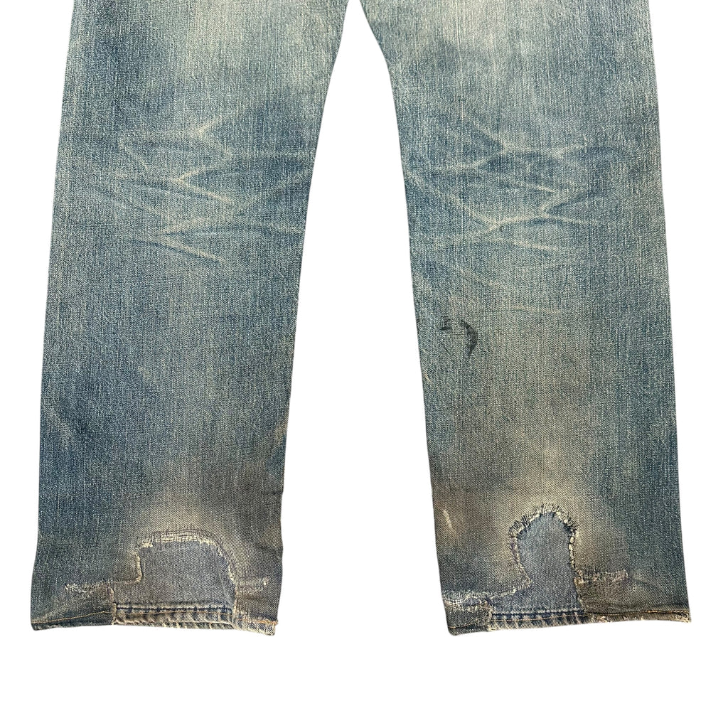 Evisu No Label Selvedge Blue Denim