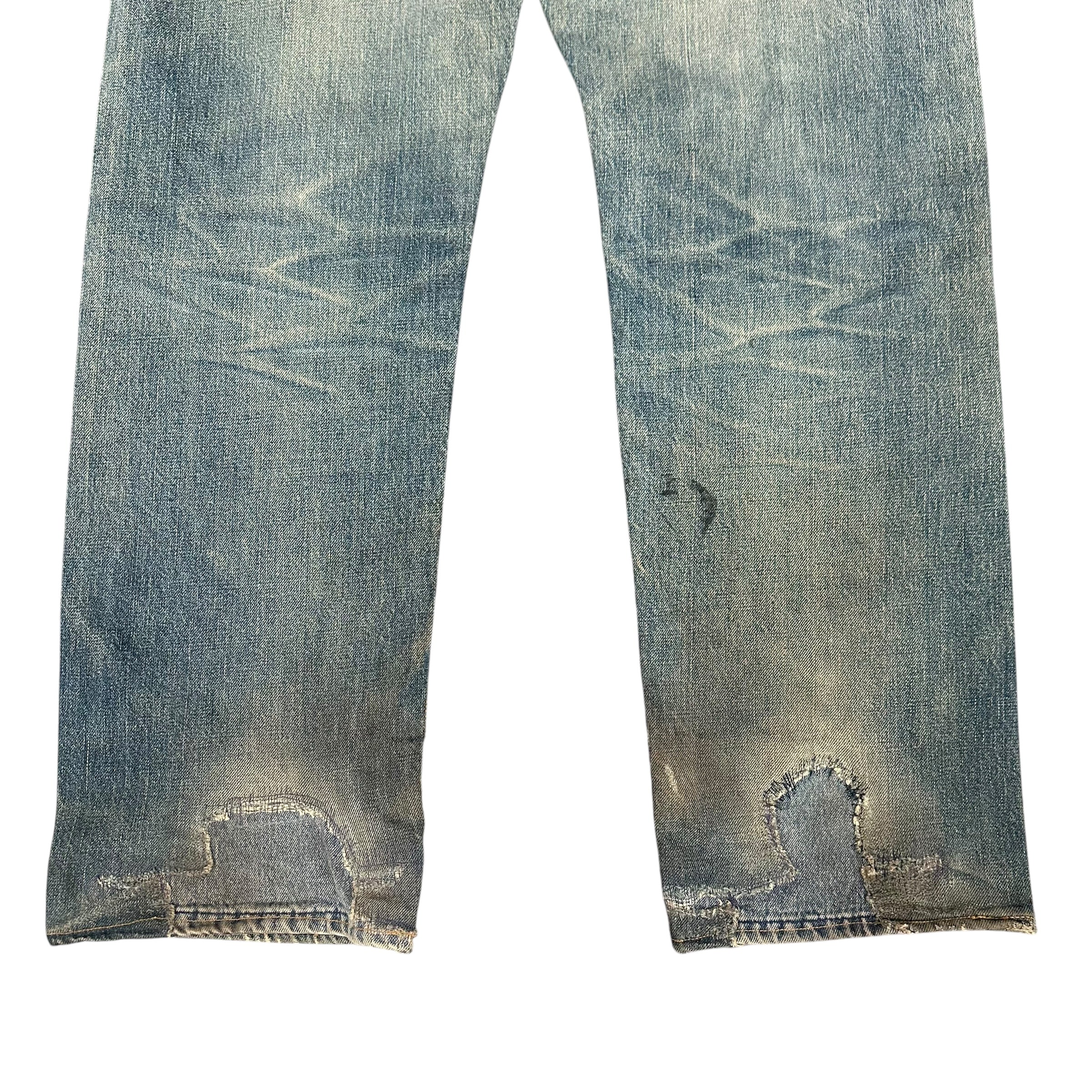 Evisu No Label Selvedge Blue Denim