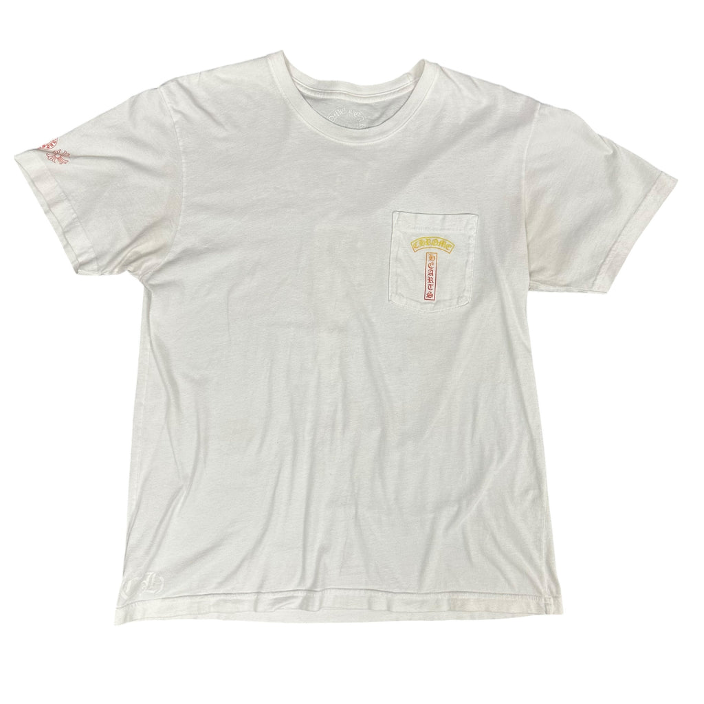 Chrome Heart White Sunset Logo Tee