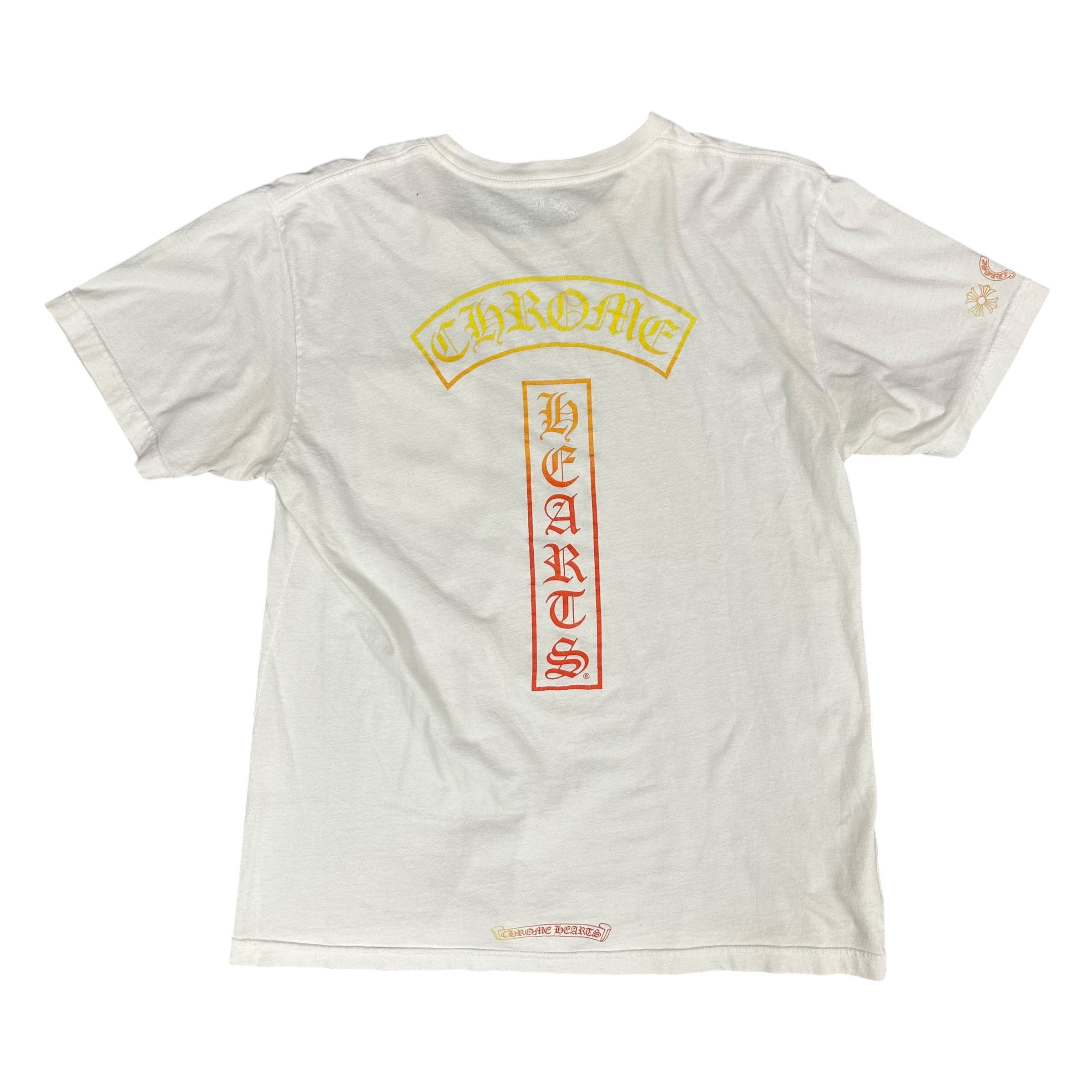 Chrome Heart White Sunset Logo Tee