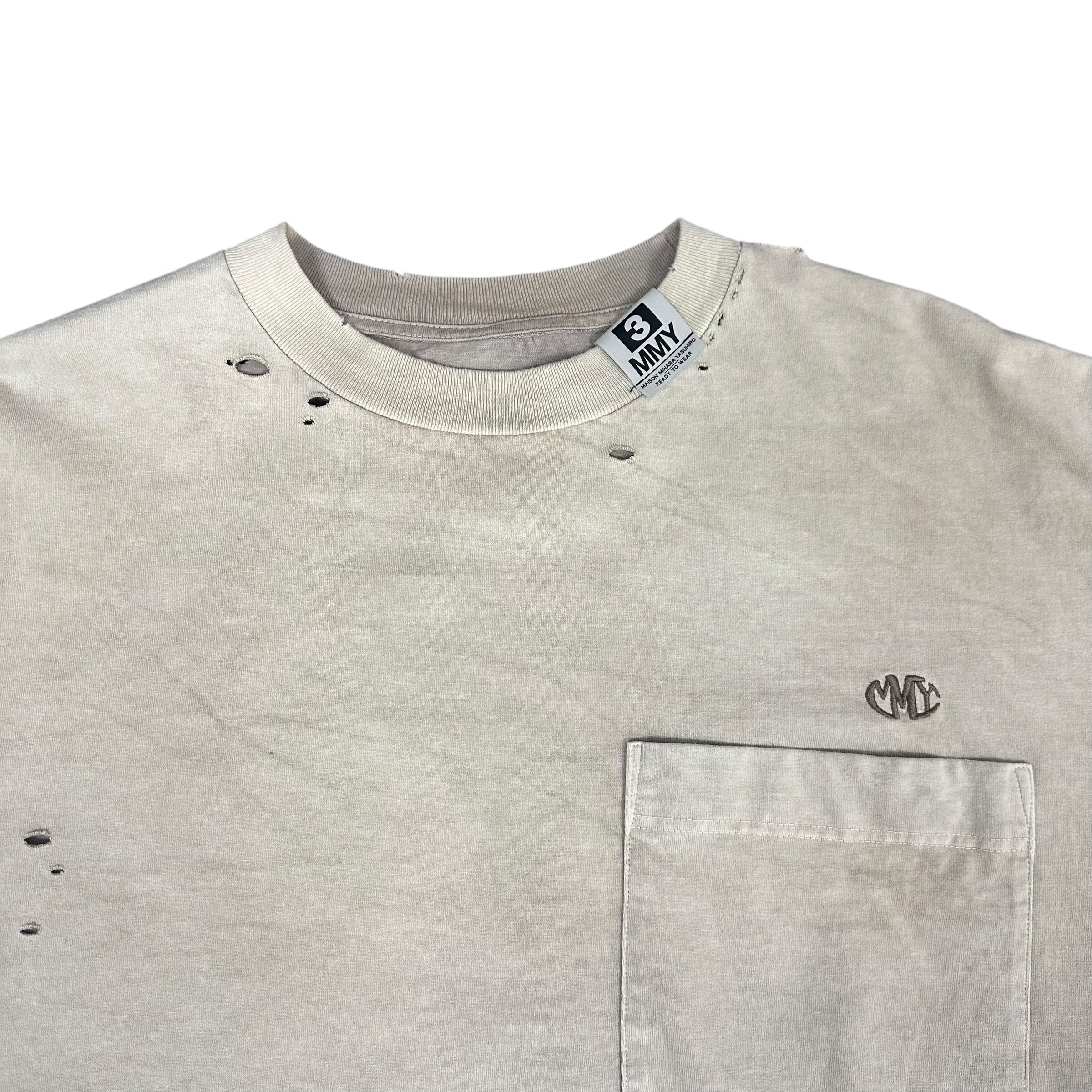 Maison Mihara Light Brown Faded Tee