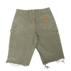 Green Carhartt Double Knee Shorts(35)
