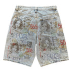5ive.Undergod Sketch Book Denim Shorts